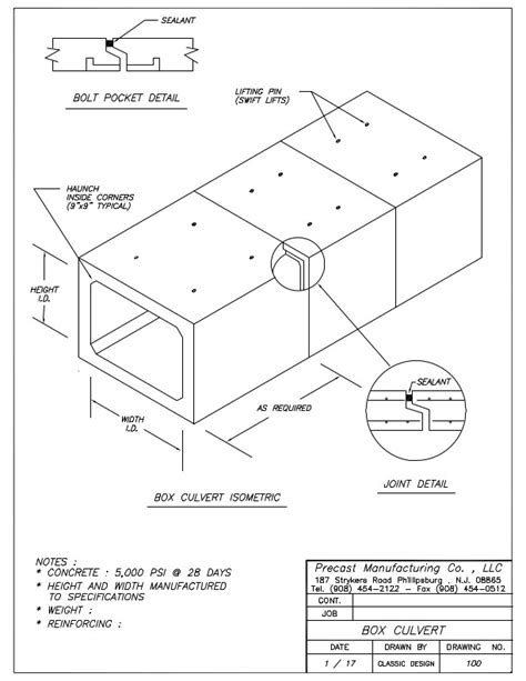 box culvert junction box|box culvert joint detail.